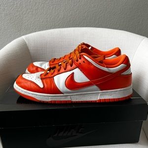 Orange Nike dunks lows